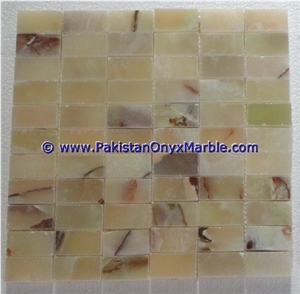 Light Green Onyx Mosaic Tiles Collection