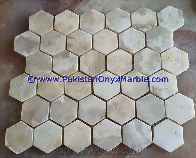 Light Green Onyx Mosaic Tiles Collection