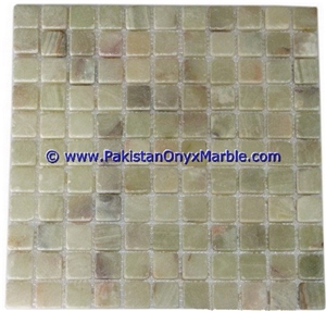 Light Green Onyx Mosaic Tiles Collection