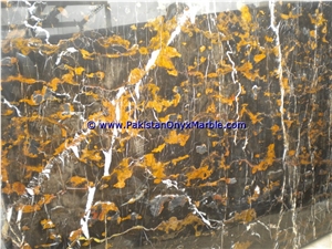 Marble Slabs Black and Gold Michael Angelo