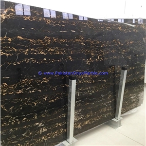 Marble Slabs Black and Gold Michael Angelo