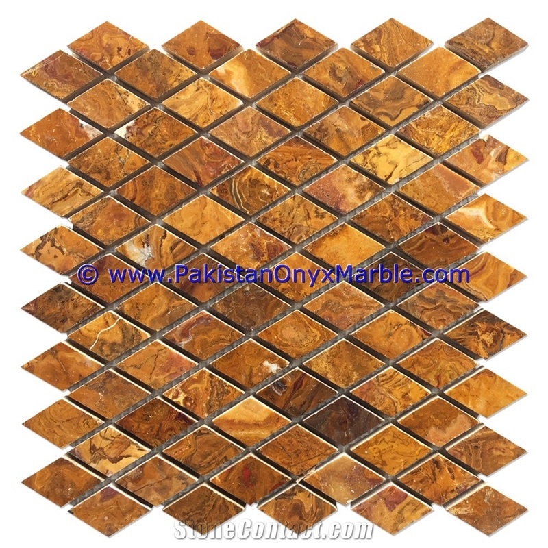 Multi Brown Onyx Mosaic Tiles Collection