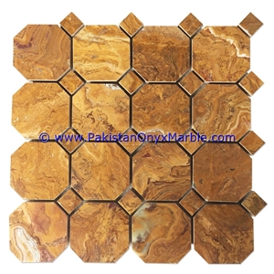 Multi Brown Onyx Mosaic Tiles Collection