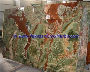 Multi Green Onyx Slabs