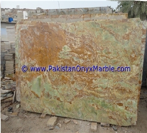 Multi Green Onyx Slabs