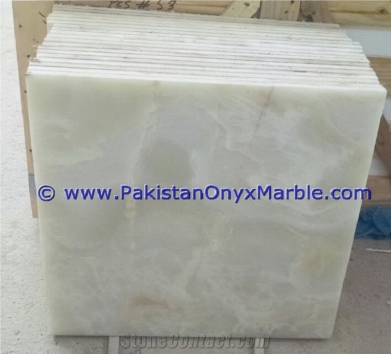 Onyx Tiles Pure White, Pakistan White Onyx