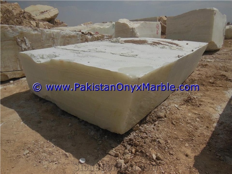 Pure White Onyx Blocks