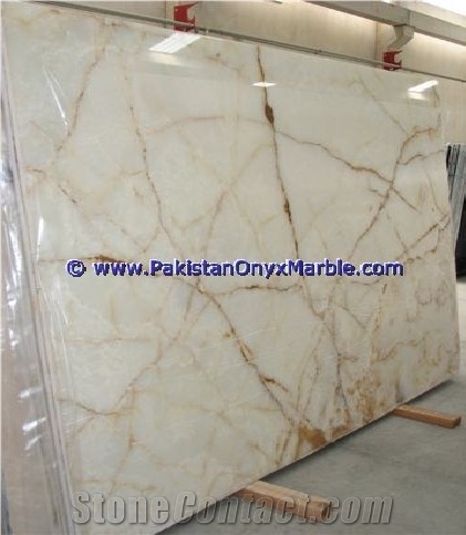 Pure White Snow White Onyx Slabs