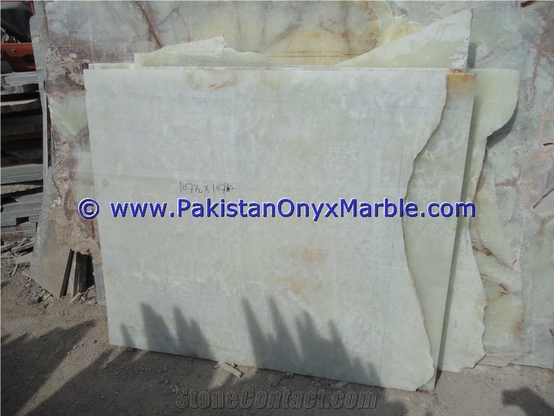 Pure White Snow White Onyx Slabs
