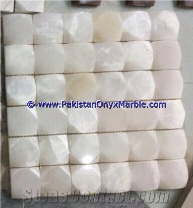 White Onyx Mosaic Tiles Collection