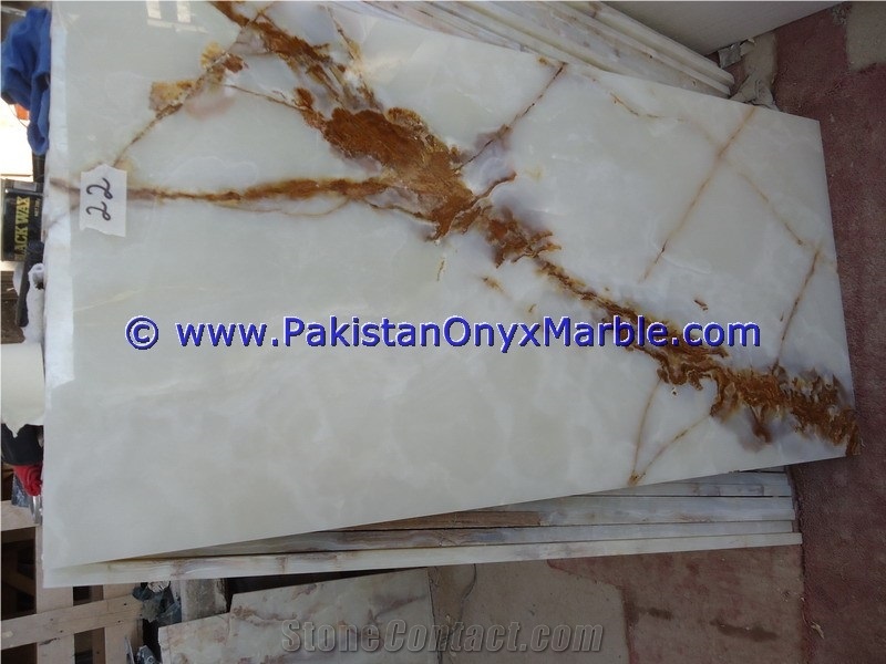 White Onyx Tiles, Pakistan White Jade