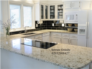 Almond Quartz Kitchen Worktop