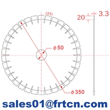 13.8inch 350wba Granite Saw Disc Blade Cutter Sell