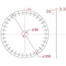 350wbb Granite Blade Disc for Stone Cutting Seller