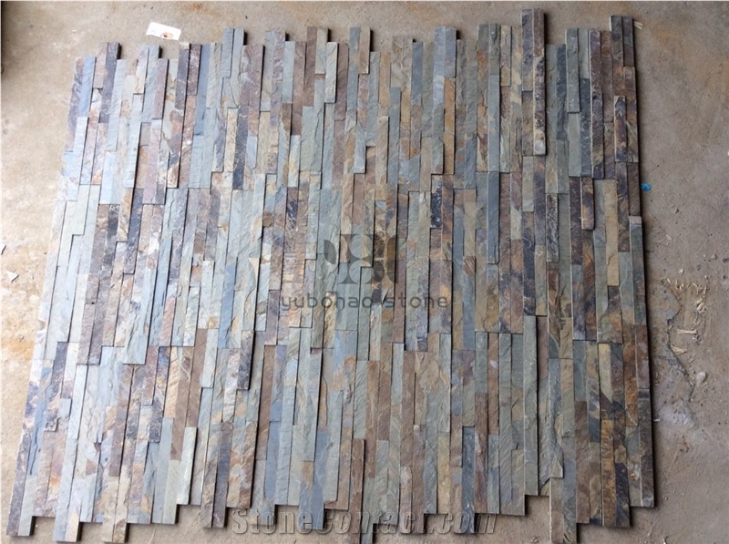 Cheap New Rust Slate for Loose Stone Feature Wall