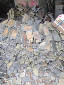 China Durable Cheap Rusty Slate for Corner Stone