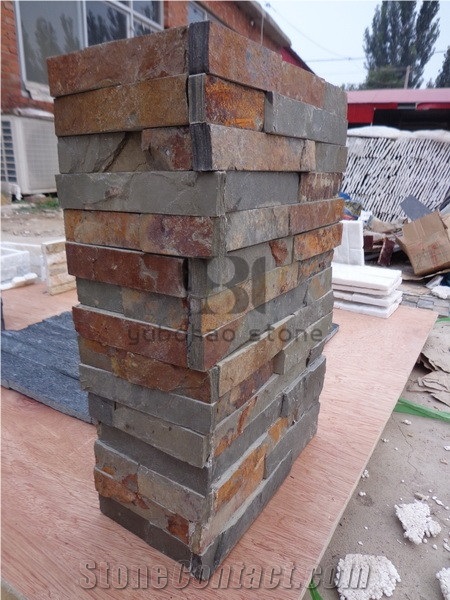 China Durable Natural Rusty Slate for River Rock