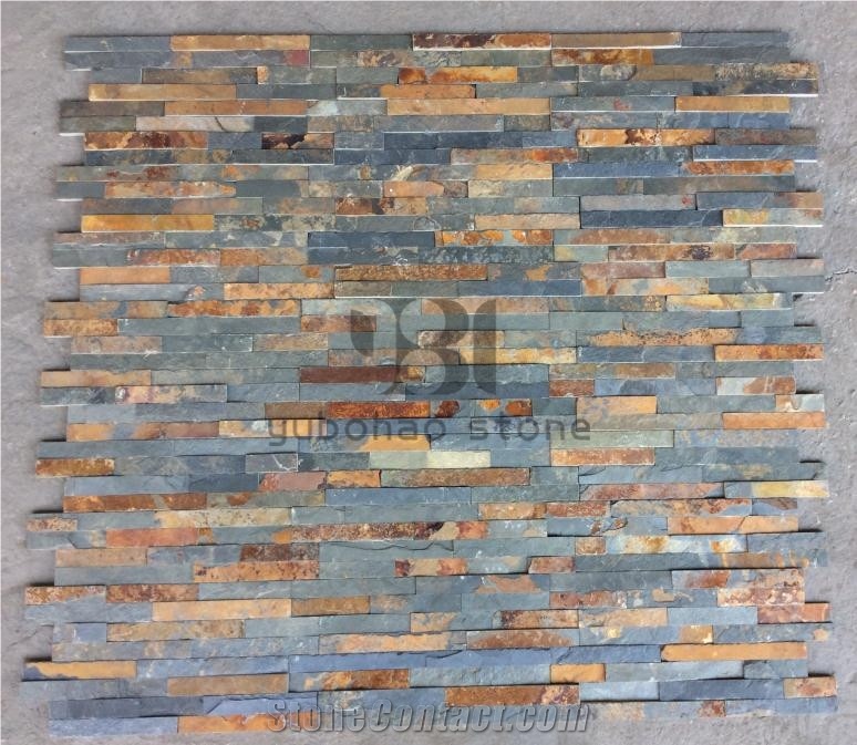 China Durable New Rusty Slate Corner Stone