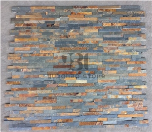 China Durable New Rusty Slate Corner Stone