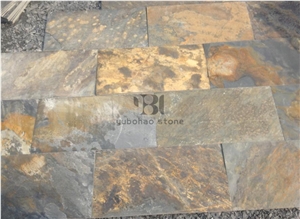 China Multicolor Rust Slate for Thin Stone Veneer