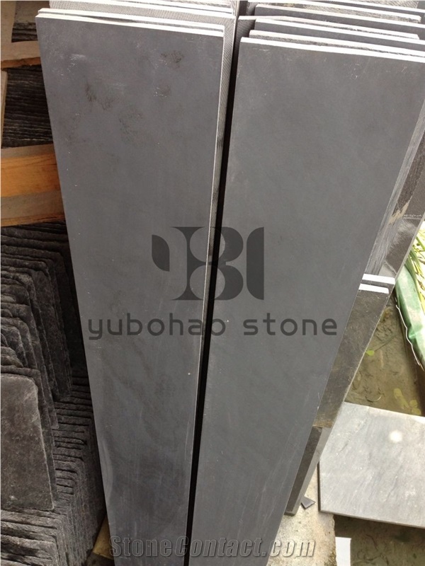 China P018 Black Slate Stacked Veneer, Fieldstone