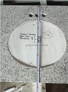 G655 White Natural Granite Bathroom Countertops
