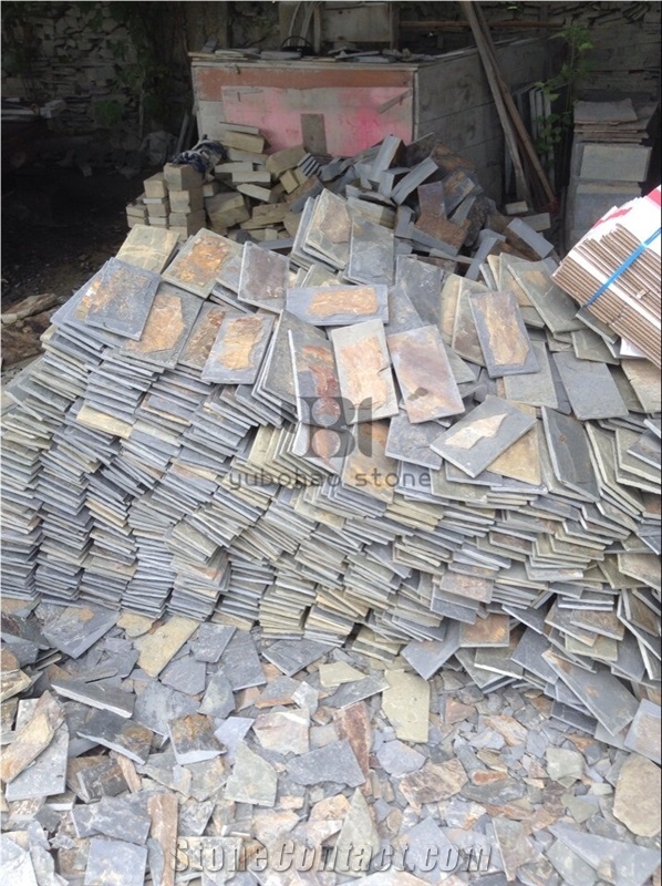 Natural Cheap High Quality New Rusty Slate Stone