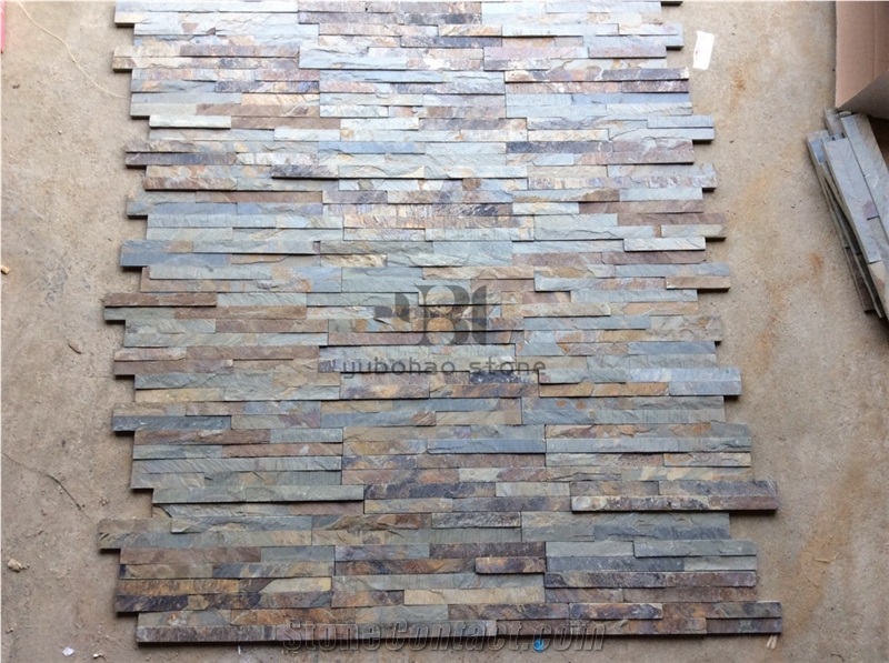 New Rust Slate Feature Wall Loose Stone for Decor