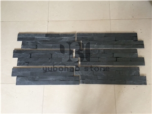 P018 Black Cultured Slate/ Stone,Castle Rock Panel