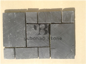 P018 Black Wall Cladding Slate, Castle Rock Ledge