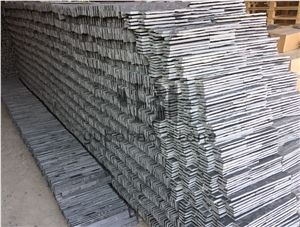 P018 China Black Slate, Artificial Stone Veneer