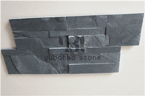 P018 China Black Slate, Artificial Stone Veneer