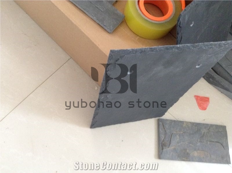 P018 Jiangxi Black Slate, Wall Installation/Tiles