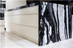 Black Copacabana Granite Kitchen Counter Top