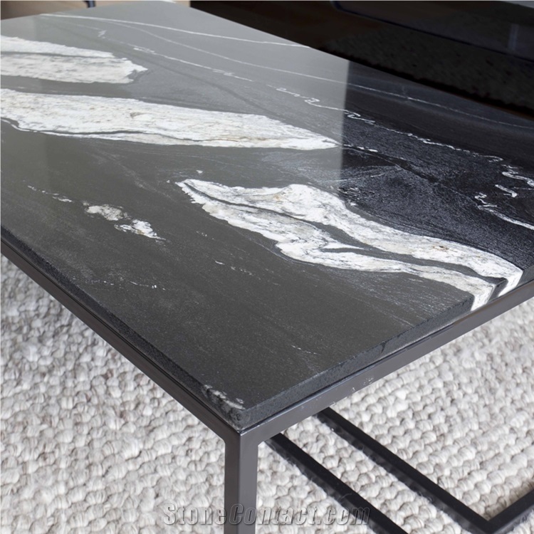 Black Copacabana Granite Kitchen Counter Top