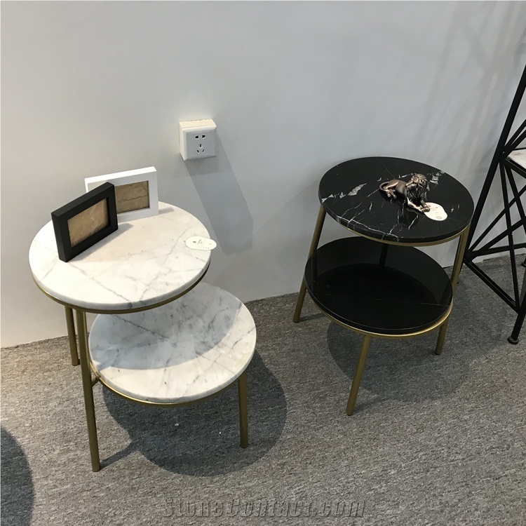 Carrara White Marble Restaurant Table Tops