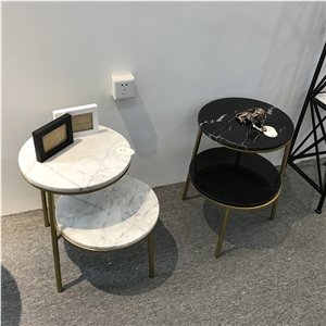 Carrara White Marble Restaurant Table Tops