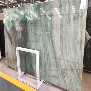 Chinese Beautiful Jadeite Jade Green Quartzite Slab