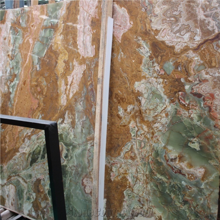 Dark Green Onyx Slabs