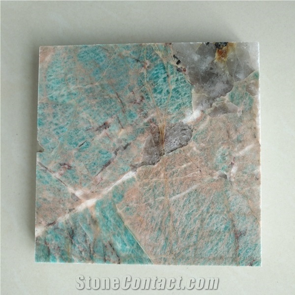 Green Amazonita Granite Slab
