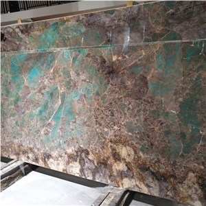 Green Amazonita Granite Slab