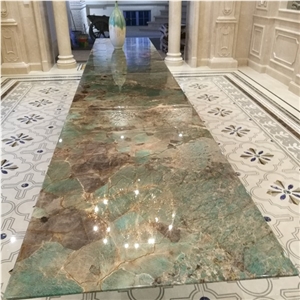 Green Amazonita Granite Slab