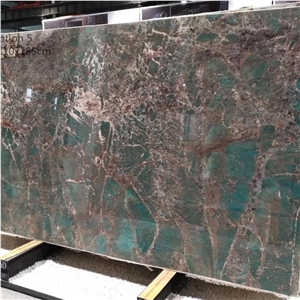 Green Amazonita Granite Slab