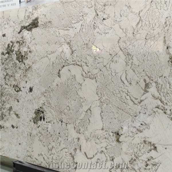 White Alpine Granite Slab