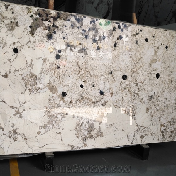 White Copenhagen Granite Slab
