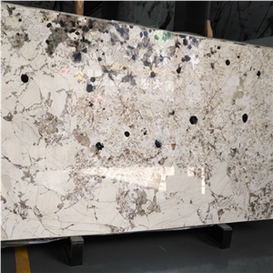 White Copenhagen Granite Slab