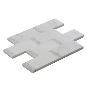 Thassos Brick Design Mosaic Tile