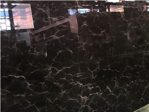 Golden Movro Marble Block, Iran Black Marble