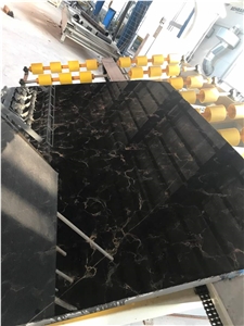 Golden Movro Marble Block, Iran Black Marble