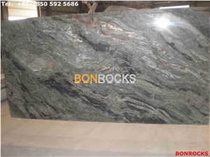Green Jadeite Granite 3cm Dramatic Veins Slabs